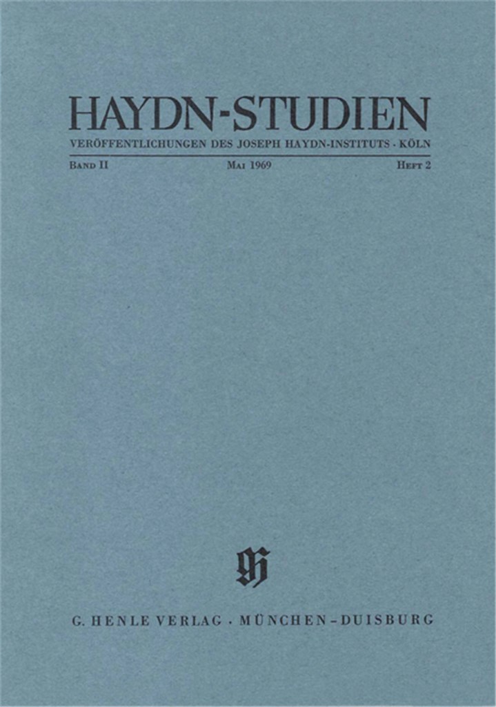 Haydn-Studien Bd. 2 Heft 2